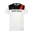 T-shirt OGC Nice Fanwear 2024/2025 Le Coq Sportif Blanc