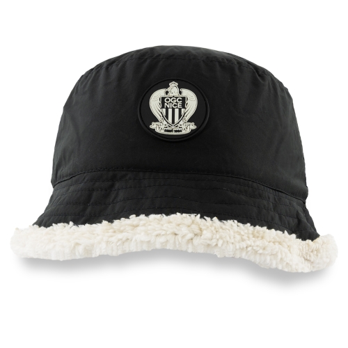 Bob Reversible OGC Nice Hiver Noir/Crème